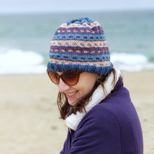 Load image into Gallery viewer, Stripe-A-Dots Hat and Gloves Knitting Pattern